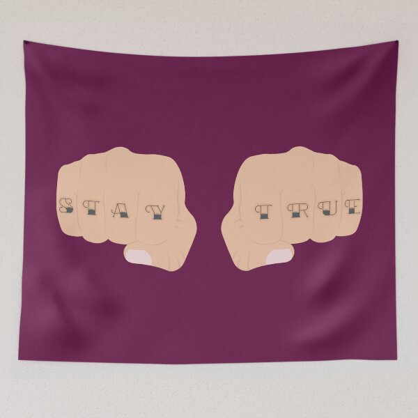 Item preview, Stay True - Knuckle Tattoo (M) designed and sold by maddz-la.