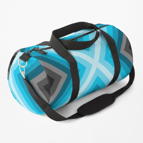 Blue X pattern Duffle Bag