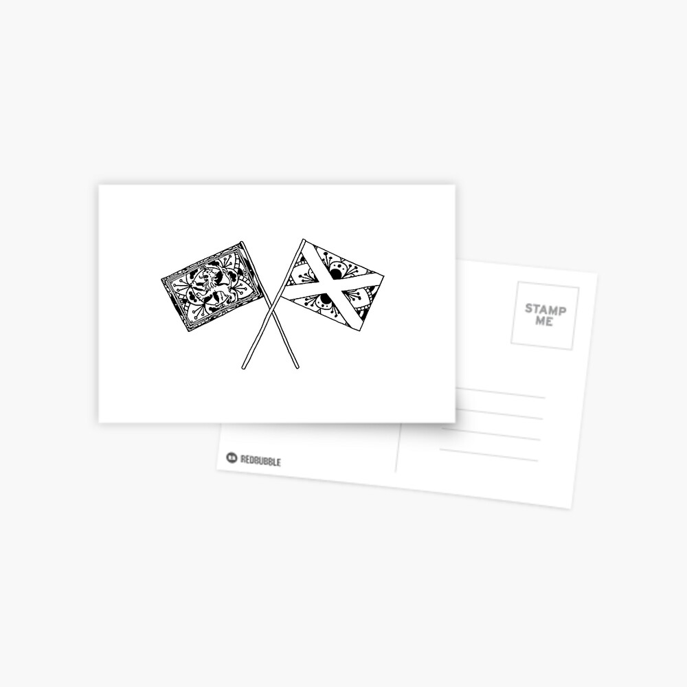 Scottish Flags Mandala Postcard