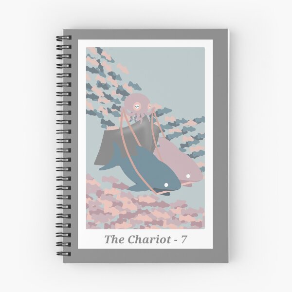 Item preview, The Chariot Underwater Tarot Card designed and sold by ciarakraken.