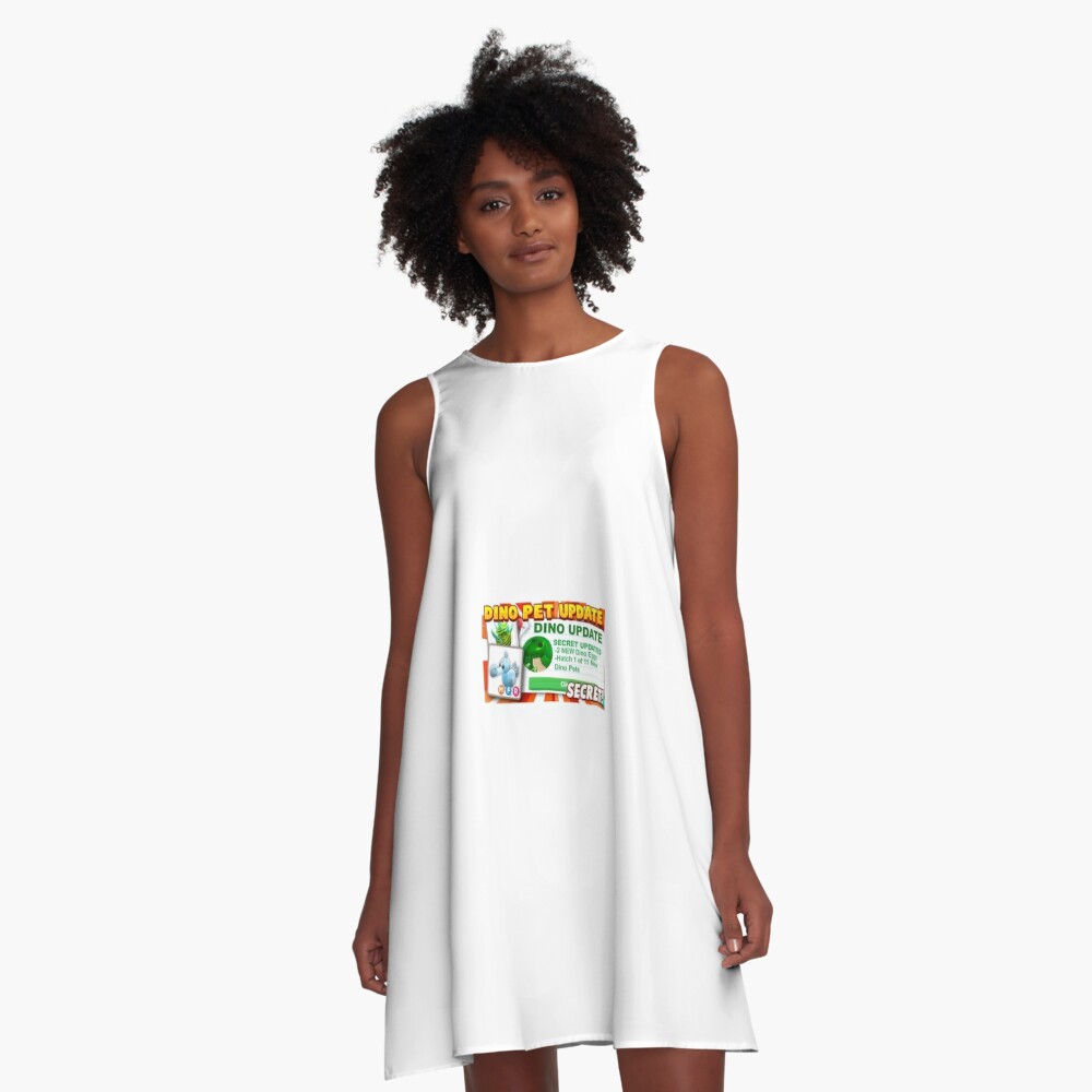 Dino Roblox Adopt Me Pets A Line Dress By Newmerchandise Redbubble - roblox codes dresses