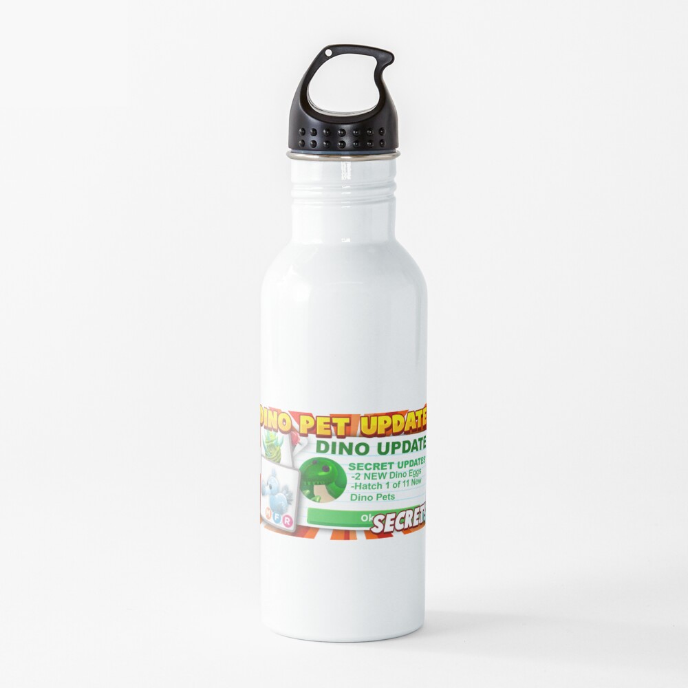 Dino Roblox Adopt Me Pets Water Bottle By Newmerchandise Redbubble - roblox dino eggs adopt me