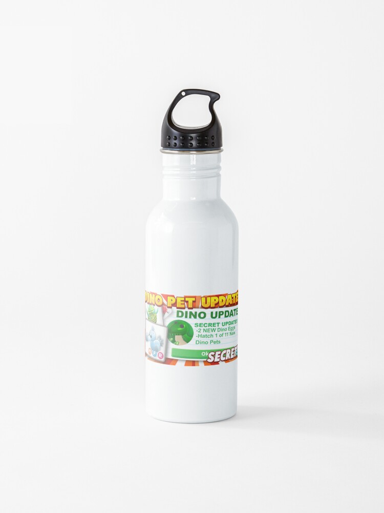 Dino Roblox Adopt Me Pets Water Bottle By Newmerchandise Redbubble - roblox adopt me new dino update