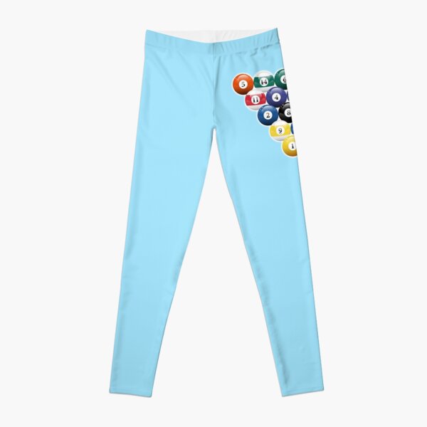 POOL. Game, Racked, Billiard, Balls. Leggings