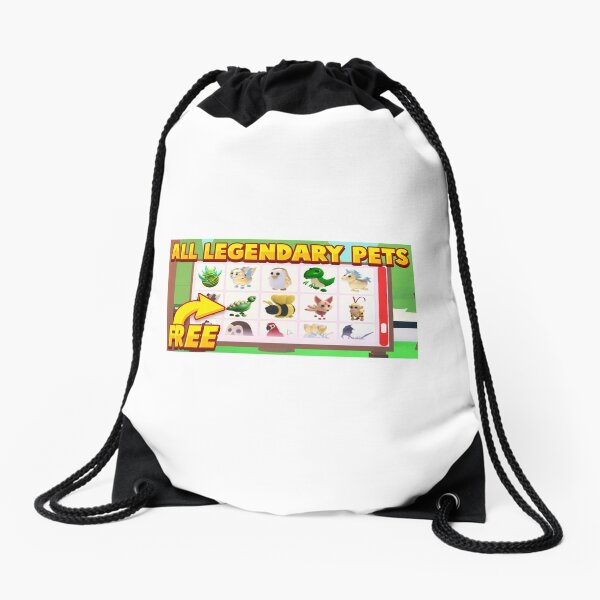 Legendary Roblox Adopt Me Pets Drawstring Bag By Newmerchandise Redbubble - roblox adopt me codes today in bee