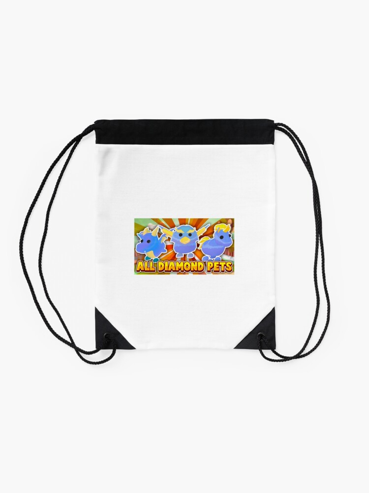 Legendary Roblox Adopt Me Pets Drawstring Bag By Newmerchandise Redbubble - how to get the shoulder kangaroo in roblox