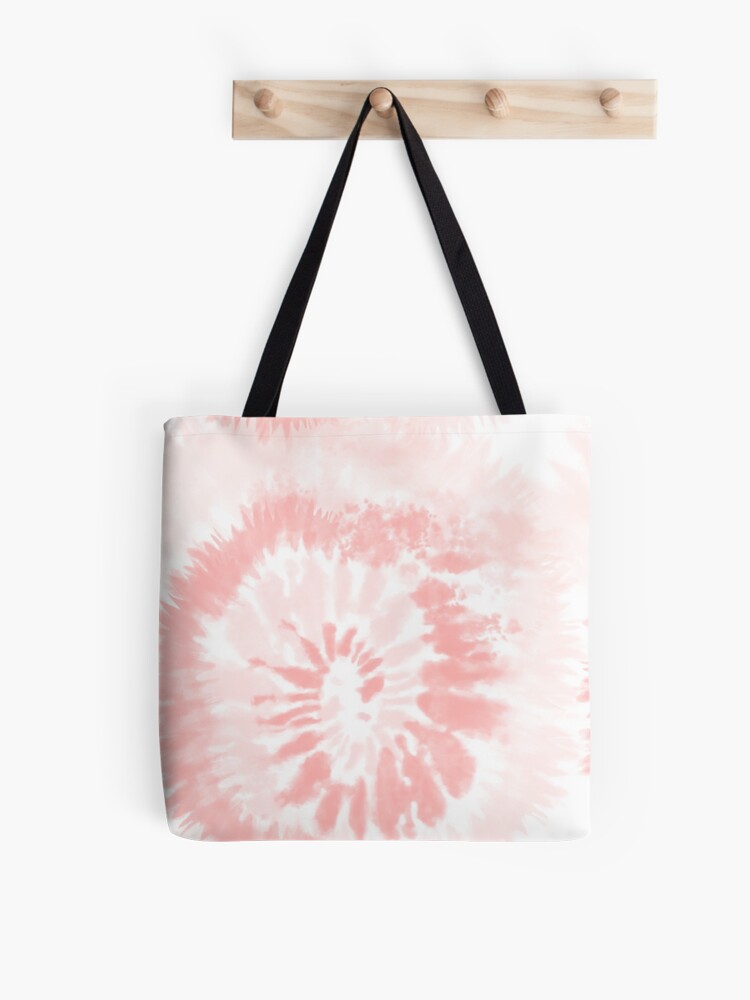Pink Swirl Tie Dye Pattern Tote Bag