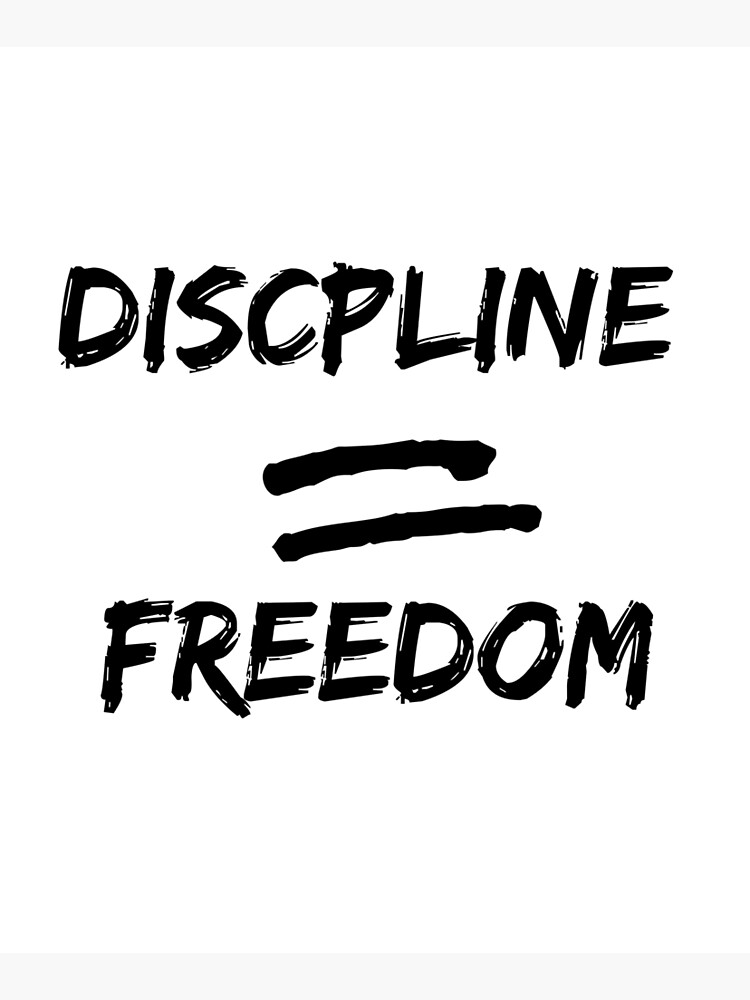 discipline equals freedom vinyl