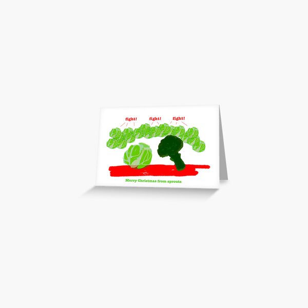 Sprouts Christmas Card #4 Greeting Card