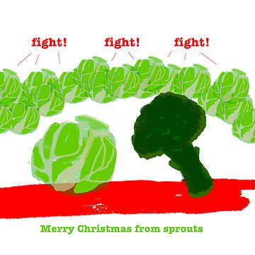 Artwork thumbnail, Sprouts Christmas Card #4 by LowHumour