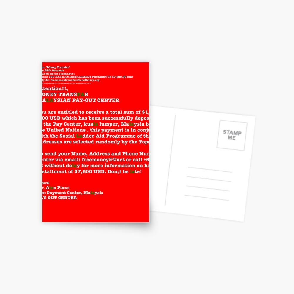 Item preview, Postcard designed and sold by LowHumour.