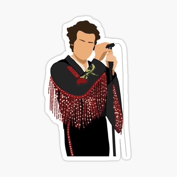 traje de harry styles mexico city Pegatina