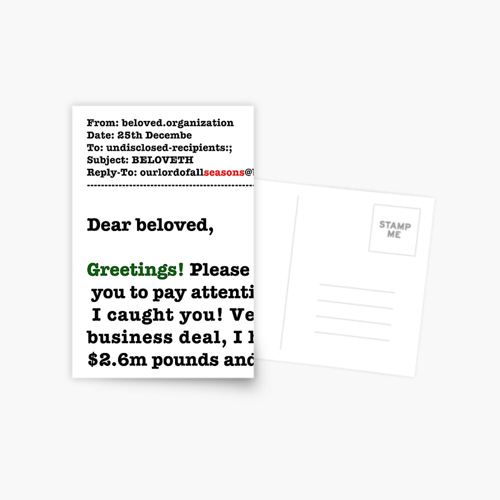 Item preview, Postcard designed and sold by LowHumour.