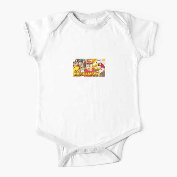 Roblox New Short Sleeve Baby One Piece Redbubble - escape the evil art shop obby face reveal ew roblox