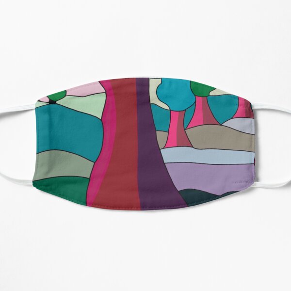 Pink Woods Flache Maske