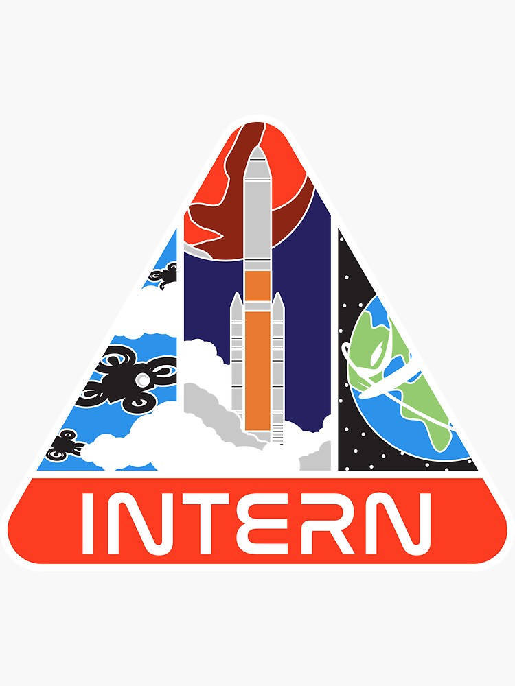 Thumbnail 3 of 3, Sticker, NASA Intern Program Patch. designed and sold by LearnLoudly.