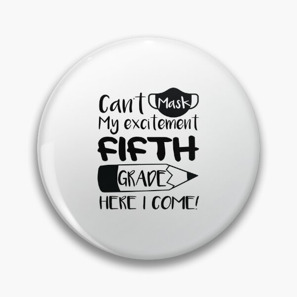 Item preview, Can't Mask My Excitement Fifth 5th Grade Back to School Mask Gift for Kids designed and sold by clothesy7.