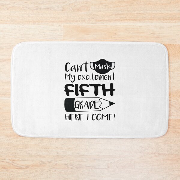 Item preview, Can't Mask My Excitement Fifth 5th Grade Back to School Mask Gift for Kids designed and sold by clothesy7.