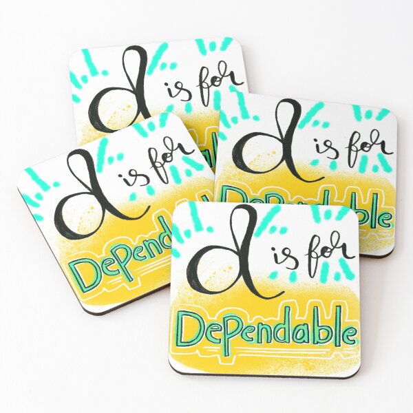 Item preview, D es confiable: diseño de alfabeto doodle designed and sold by Hannah's Doodles.