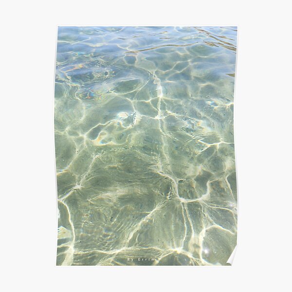 Crystal water of a Cretan beach Poster