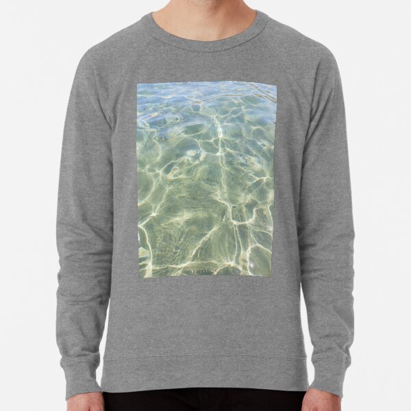 Crystal water of a Cretan beach Lightweight Sweatshirt