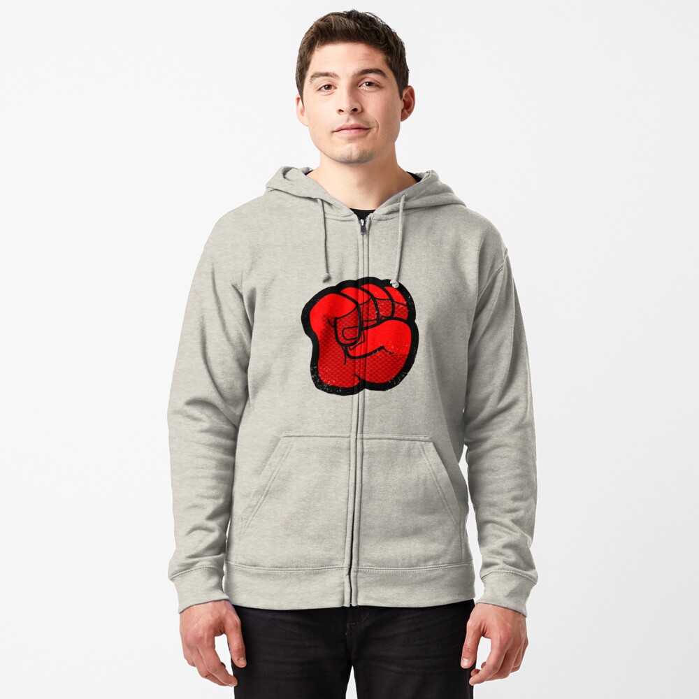 Vista previa del artículo con la obra «Sudadera con capucha y cremallera», diseñado y vendido por SuperRetroMan64.