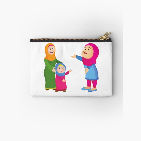 Item preview, Happy Muslim Woman Cartoon Style designed and sold by LADYGOODMOOD.