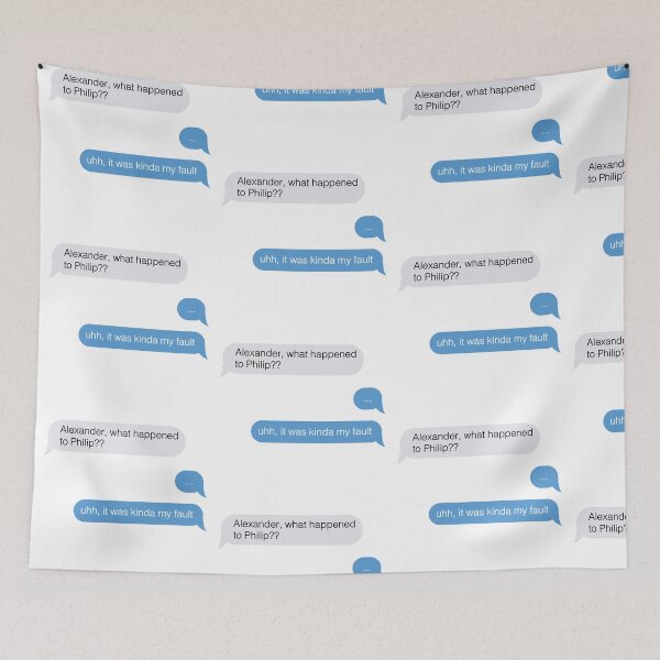 Item preview, alexander, what happened to philip text message designed and sold by violetcho.