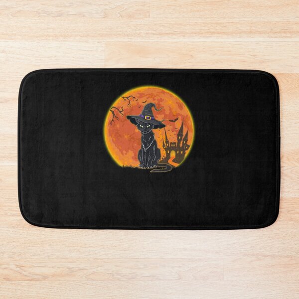 Item preview, Halloween Scary Black Cat With Witch Hat designed and sold by SusanneFurst.