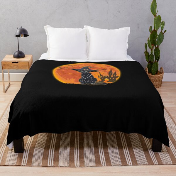 Item preview, Halloween Scary Black Cat With Witch Hat designed and sold by SusanneFurst.