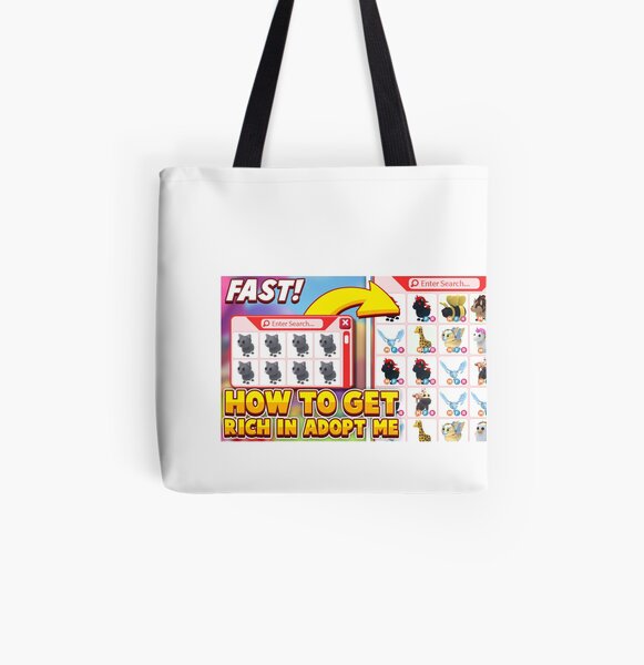 Adopt Me Tote Bags Redbubble - how to throw a party in roblox adopt me get free robux quick