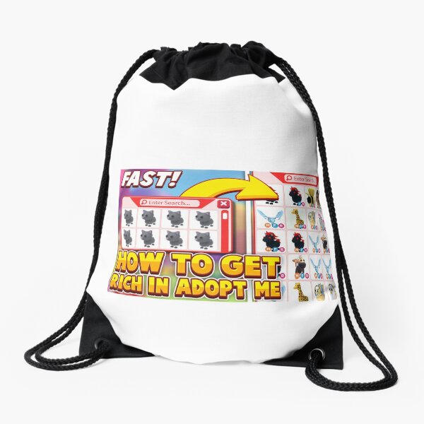 Legendary Roblox Adopt Me Pets Drawstring Bag By Newmerchandise Redbubble - how to put on two shoulder pets on roblox mobile