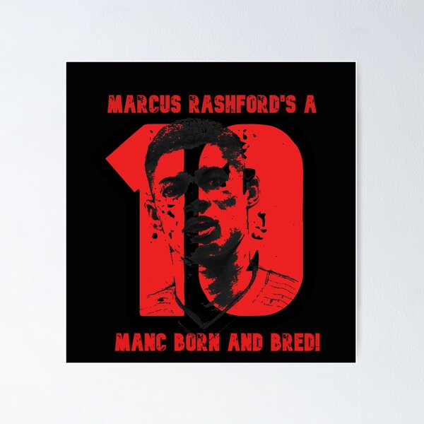Item preview, Marcus Rashford a Manc born and bred! red designed and sold by DodoartDesigns.