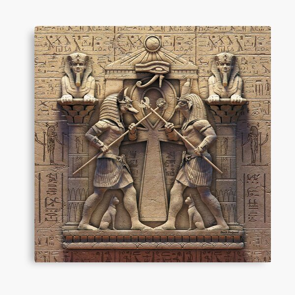 ANCIENT EGYPTIAN GODS CANVAS PICTURE PRINT WALL ART FREE FAST UK DELIVERY 