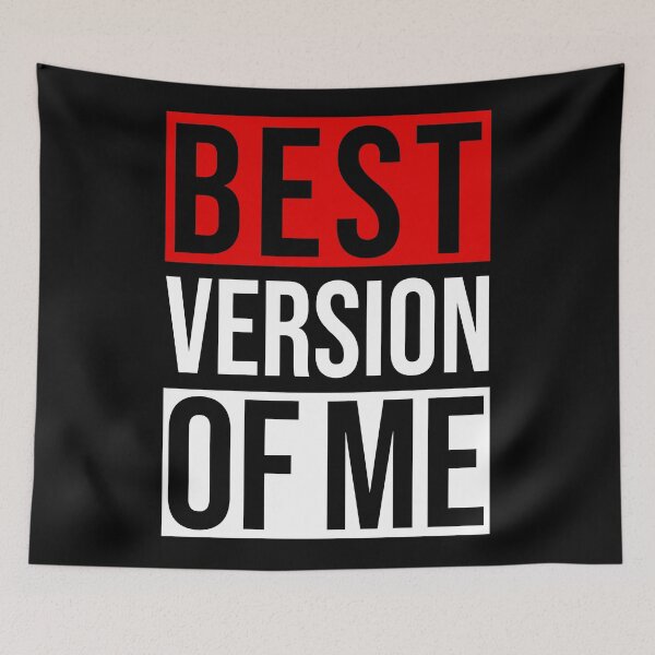 Item preview, Best Version Of Me (Black) designed and sold by 4wordsmovement.