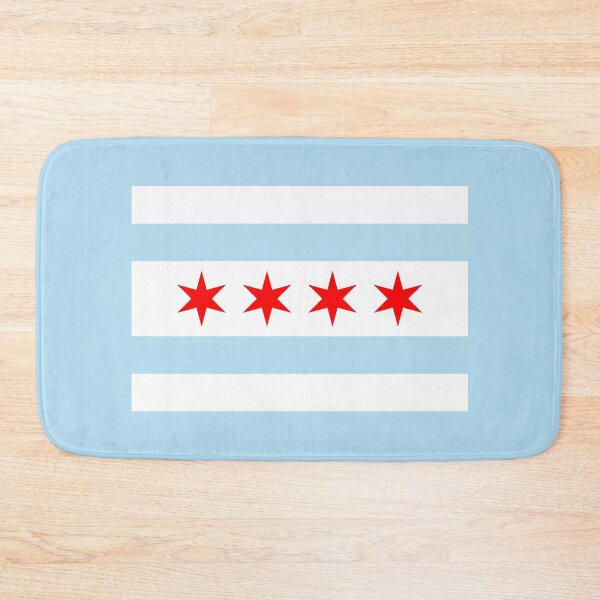 Item preview, Flag of Chicago - Blizzard Blue designed and sold by brigadeiro.