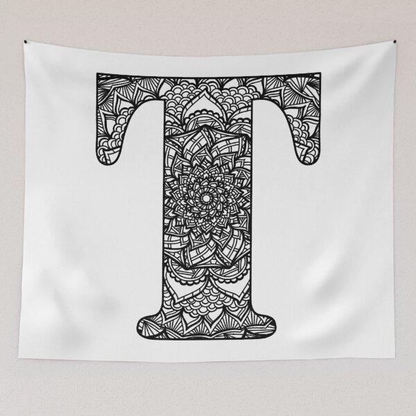Item preview, Mandala Letter T designed and sold by lizashev.