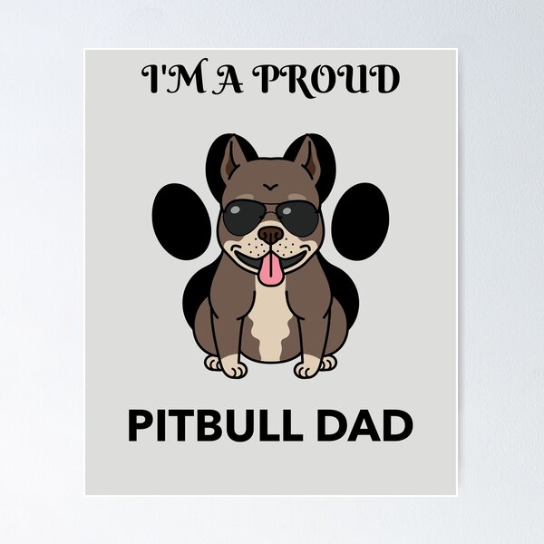 Item preview, I'm a proud pitbull Dad T-Shirt designed and sold by Dave1991.