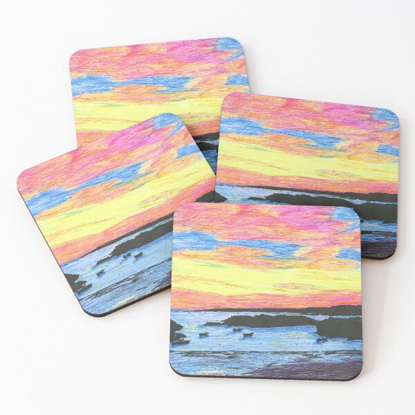 Item preview, Sunset over Porth Diana designed and sold by LymphomaLass.