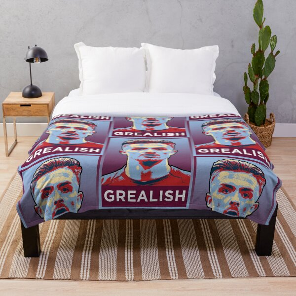 Jack Grealish Artwork Throw Blanket