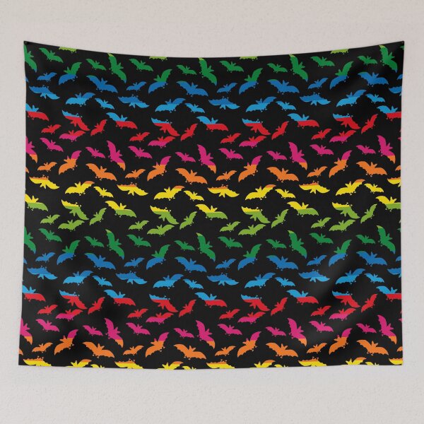 Item preview, Rainbow Halloween Bats designed and sold by Pixelchicken.