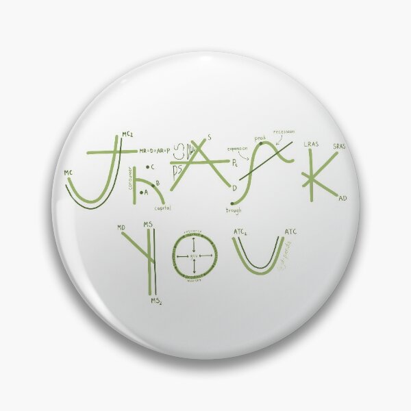 Item preview, Green Thank You themed Macroeconomics/Microeconomics on White designed and sold by JD-PANDA.