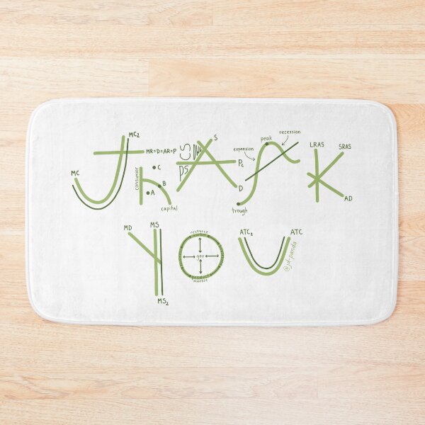 Item preview, Green Thank You themed Macroeconomics/Microeconomics on White designed and sold by JD-PANDA.