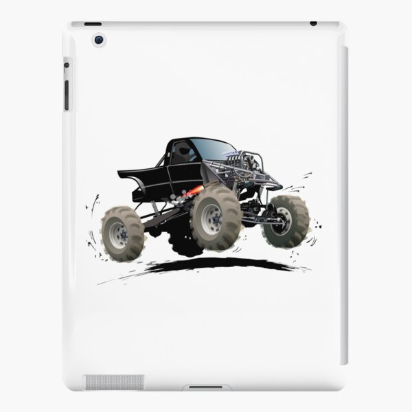 Black Cartoon Monster Truck Sticker