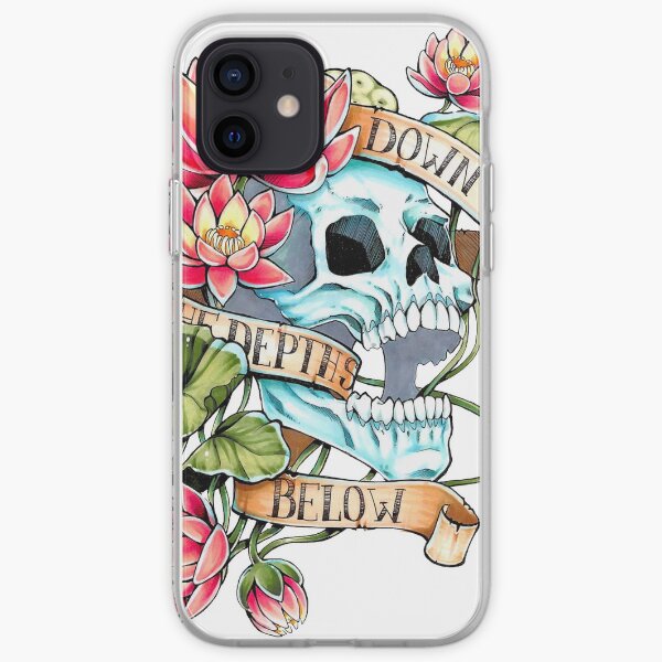 Skull and Lotus iPhone Soft Case
