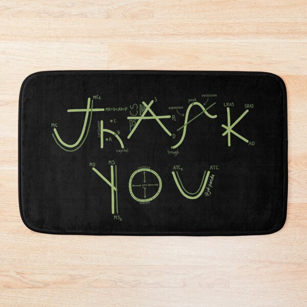 Item preview, Green Thank You themed Macroeconomics/Microeconomics on Black designed and sold by JD-PANDA.