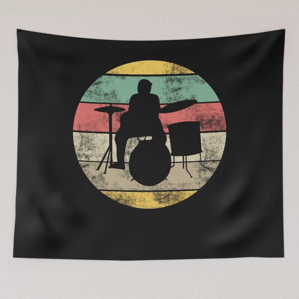 Item preview, Retro drum vintage drummer designed and sold by Imutobi.