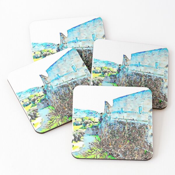 Item preview, Castle of Agropoli and trees designed and sold by Giuseppe Cocco.