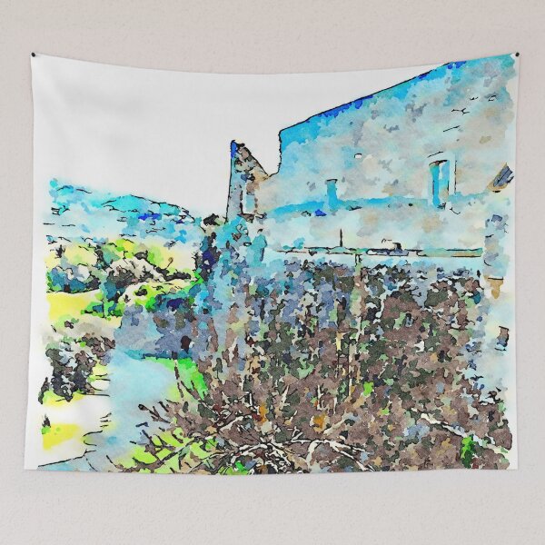 Item preview, Castle of Agropoli and trees designed and sold by Giuseppe Cocco.