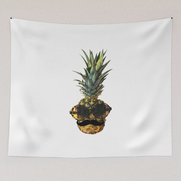Item preview, Copy of Real pineapple with cool sunglasses and a big mustache designed and sold by That Store With the Fun Stuff.